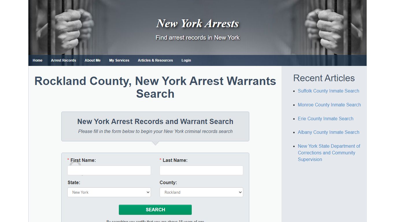 Rockland County, New York Arrest Warrants Search - New ...